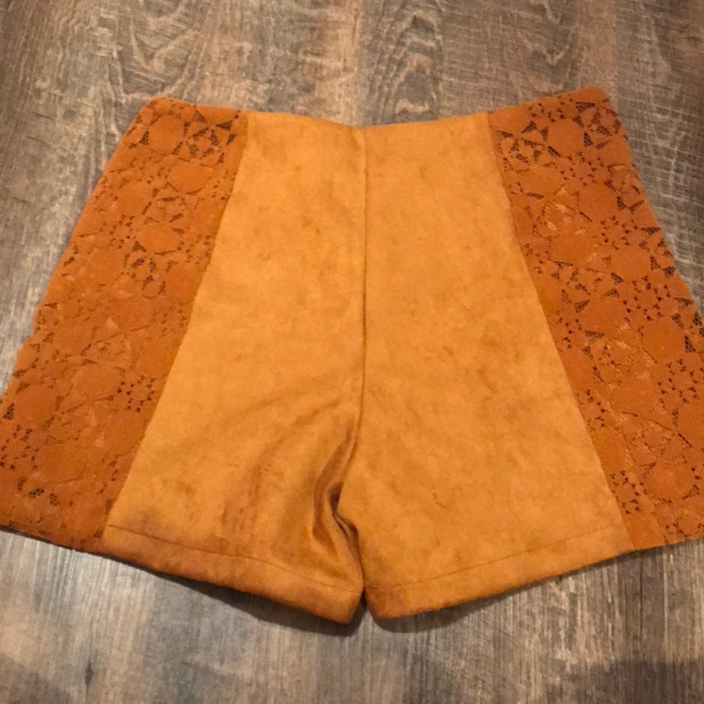 Suede shorts